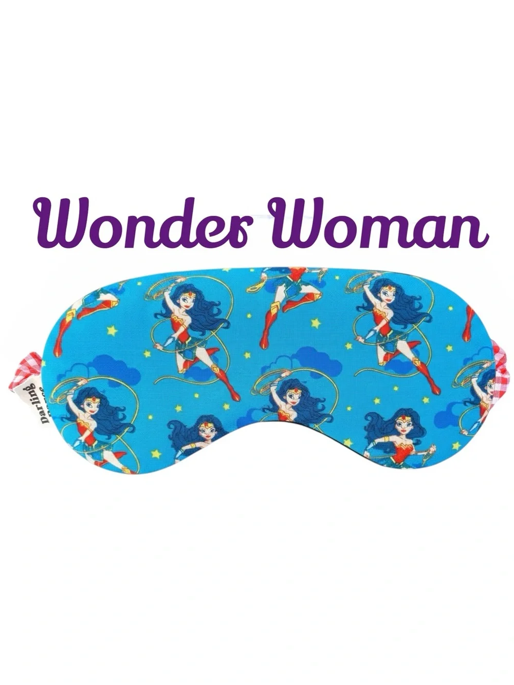 Girl Superhero Wonder Woman Print Kids Sleep Mask